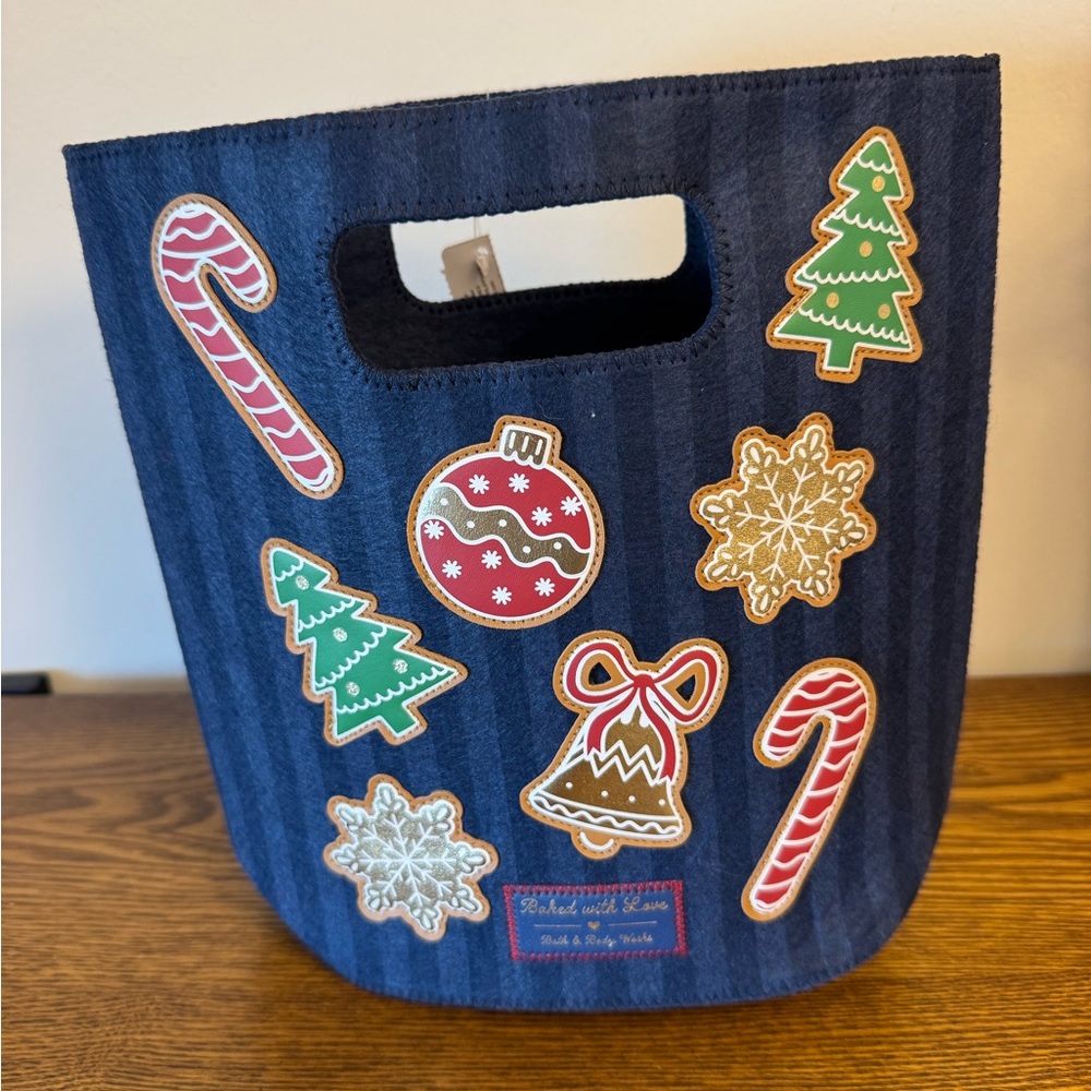 Bath & Body Works “Baked With Love” Holiday Felt Tote NWT